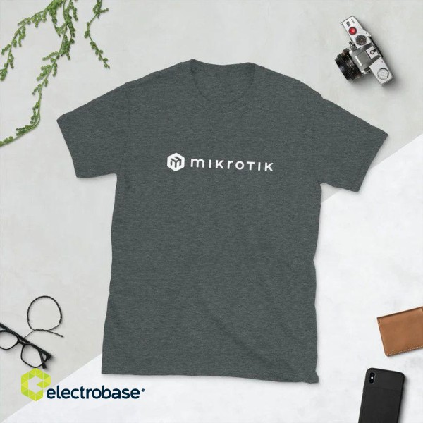 MikroTik T-krekls (L) pelēks MTTS-L-2022