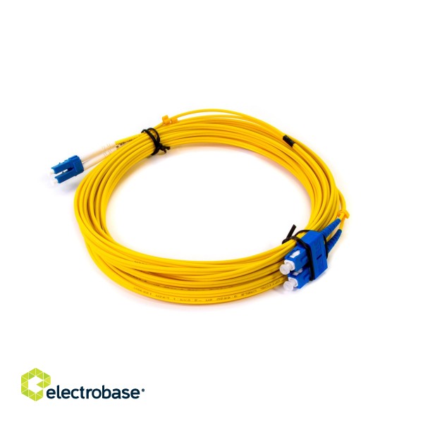 OEM Komutācijas kabelis LC-SC 10m/2mm Duplex SM PCLCSC9D10-2L
