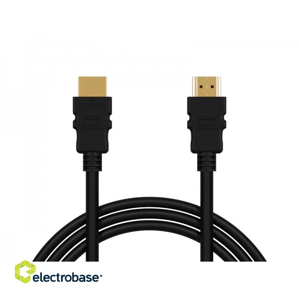 Koaksialinių kabelių sistemos // HDMI, DVI, AUDIO jungiamieji laidai ir priedai // 92-667# Przyłącze hdmi-hdmi 4k 1.5m paveikslėlis 1