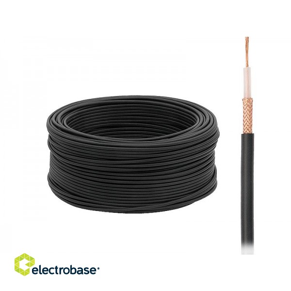 Cables // Coaxial Cables // 1711# Przewód koncentryczny rg58 50ohm li.czarny rg100