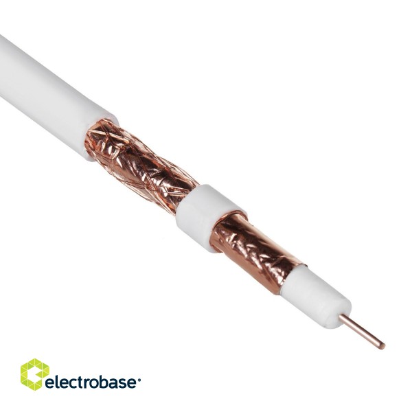 Cables // Coaxial Cables // Kabel  koncentryczny Maclean, Przewód antenowy satelitarny, RG61.02CU+4.8FPE+CU/P+32*0.12CU+6.8PVC, 100M, MCTV-472 image 2