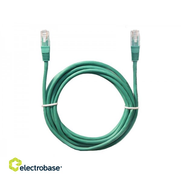 LAN datortīkli // Savienotājvadi (patch cords) Datortīkliem | LAN komutācijas kabeļi // 2726# Przyłącze patchcord utp  0,5m zielony