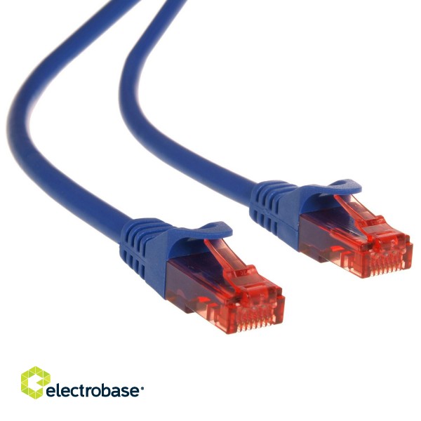 LAN Data Network // Network patch cords // MCTV-303 N 47276 Przewód kabel patchcord UTP cat6 wtyk-wtyk 3m niebieski image 1