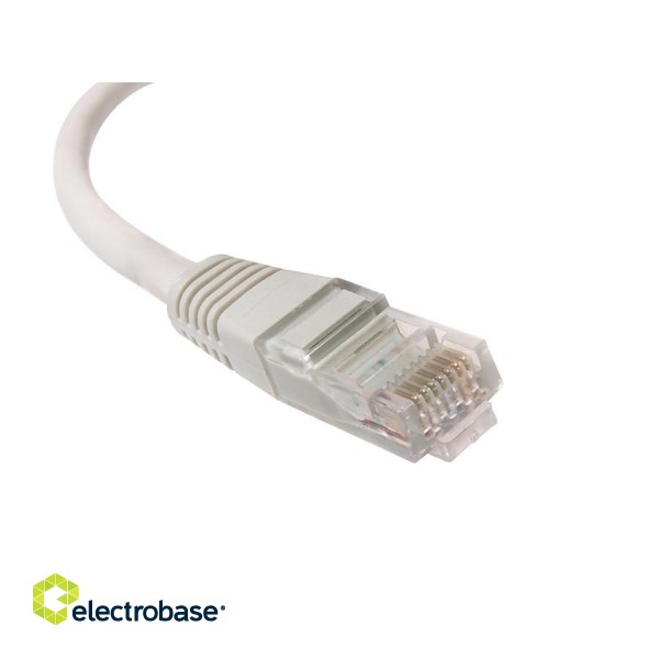 LAN tinklai // Komutaciniai - jungiamieji laidai // MCTV-658 Przewód, kabel patchcord UTP cat6 wtyk-wtyk 20 m szary paveikslėlis 1