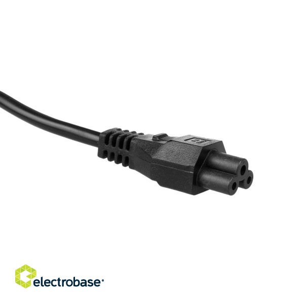 Arvuti komponendid ja tarvikud // PC/USB/LAN kaablid // Kabel zasilający typu koniczynka Maclean, 3 pin, wtyk EU, 1.5m, MCTV-857 image 3