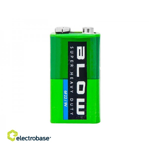 Primary batteries, rechargable batteries and power supply // Batteries AA, AAA and other sizes, chargers for ordering // 82-509# Bateria  blow super heavy duty 9v 6f22