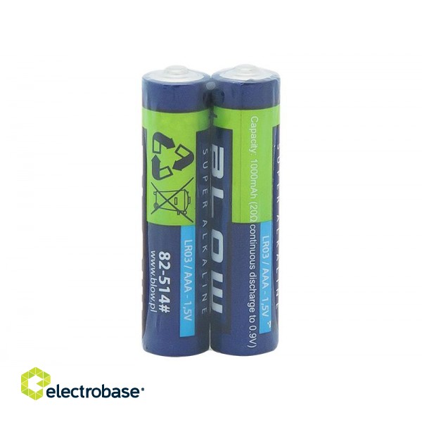 Baterijas, akumulatori, barošanas bloki un adapteri // Baterijas un lādētāji uz pasūtījumu // 82-514# Bateria  blow super alkaline aaa lr3 2szt