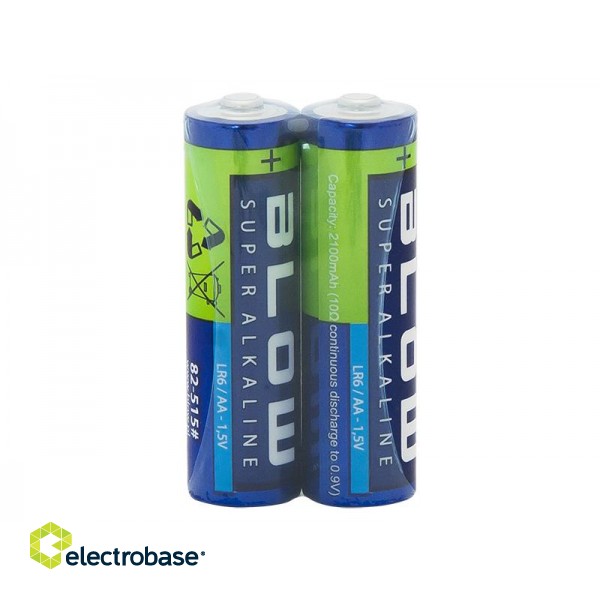 Baterijas, akumulatori, barošanas bloki un adapteri // Baterijas un lādētāji uz pasūtījumu // 82-515# Bateria  blow super alkaline aa lr6 2szt