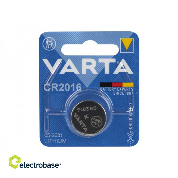 Primary batteries, rechargable batteries and power supply // Batteries AA, AAA and other sizes, chargers for ordering // 82-565# Bateria litowa 3v cr2016 varta