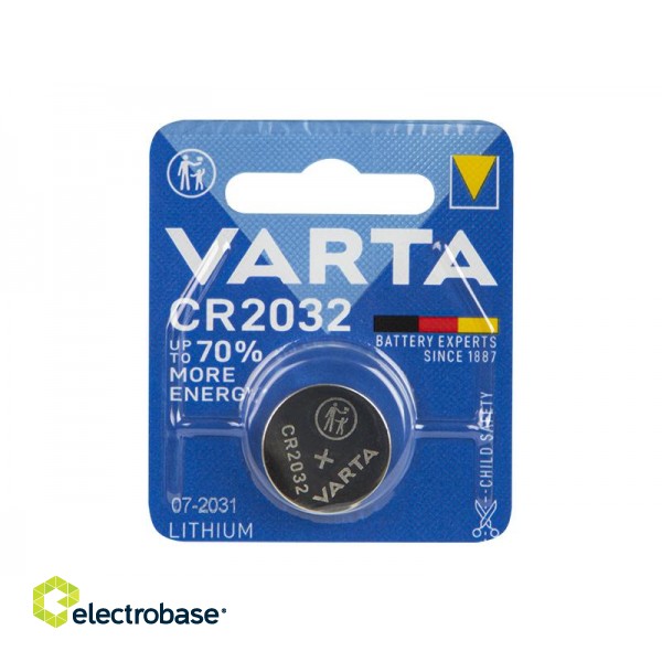 Primary batteries, rechargable batteries and power supply // Batteries AA, AAA and other sizes, chargers for ordering // 82-567# Bateria litowa 3v cr2032 varta