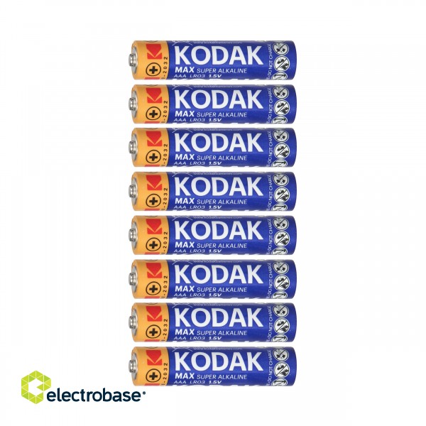 Primary batteries, rechargable batteries and power supply // Batteries AA, AAA and other sizes, chargers for ordering // Baterie Kodak MAX Alkaline AAA LR03, 4+4 szt.