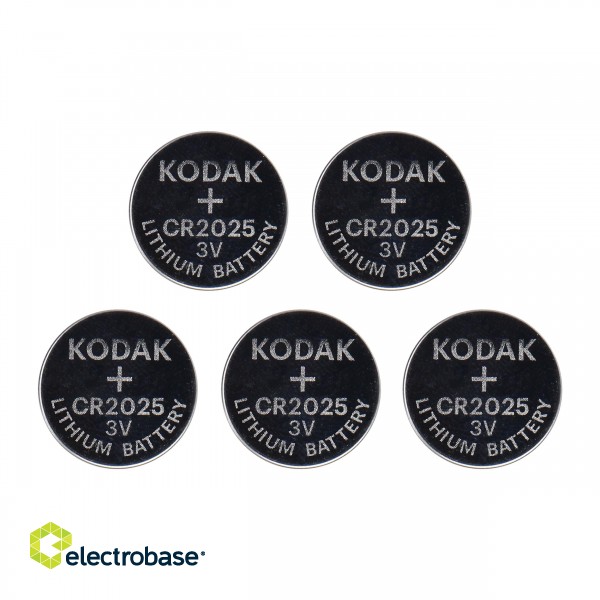 Baterijas, akumulatori, barošanas bloki un adapteri // Baterijas un lādētāji uz pasūtījumu // Baterie Kodak Max lithium CR2025, 5 szt.
