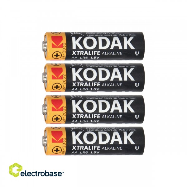 Baterijas, akumulatori, barošanas bloki un adapteri // Baterijas un lādētāji uz pasūtījumu // Baterie Kodak XTRALIFE Alkaline AA LR6, 4 szt.