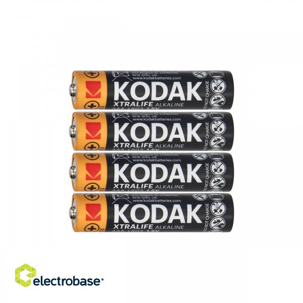 Baterijas, akumulatori, barošanas bloki un adapteri // Baterijas un lādētāji uz pasūtījumu // Baterie Kodak XTRALIFE Alkaline AAA LR03, 4 szt.