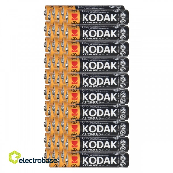 Baterijas, akumulatori, barošanas bloki un adapteri // Baterijas un lādētāji uz pasūtījumu // Baterie Kodak XTRALIFE Alkaline AAA LR03, 60szt.