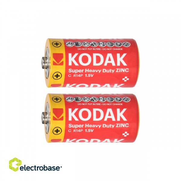 Baterijas, akumulatori, barošanas bloki un adapteri // Baterijas un lādētāji uz pasūtījumu // Baterie Kodak ZINC Super Heavy Duty C LR14, 2szt. folia