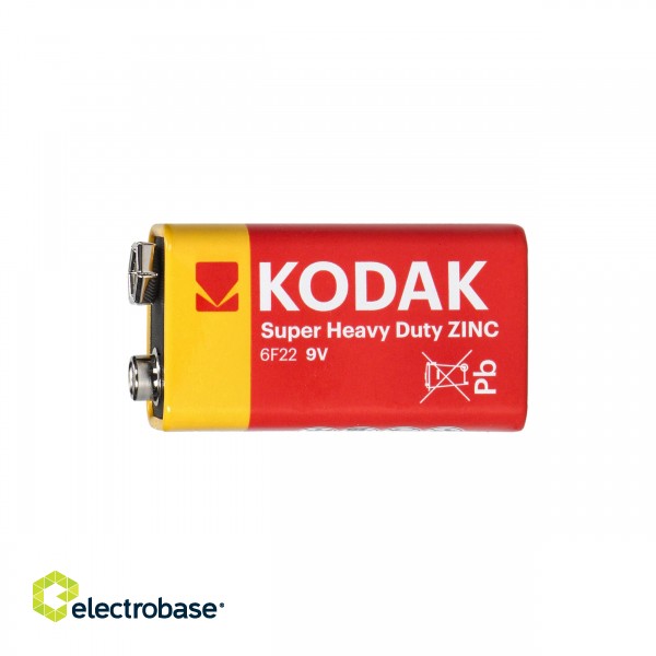 Baterijas, akumulatori, barošanas bloki un adapteri // Baterijas un lādētāji uz pasūtījumu // Baterie Kodax Zinc Super Heavy Duty 9V R9, 1 szt. folia