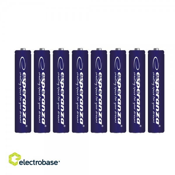 Primary batteries, rechargable batteries and power supply // Batteries AA, AAA and other sizes, chargers for ordering // EZB104 Esperanza baterie alkaliczne aaa 8szt blister