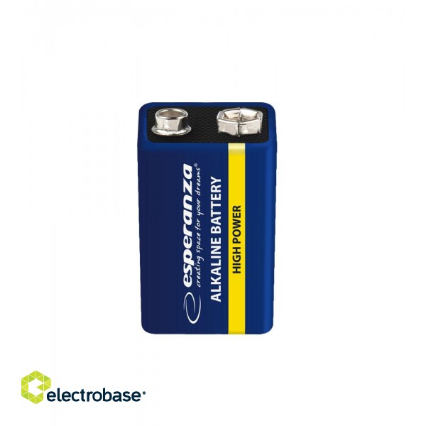 Baterijas, akumulatori, barošanas bloki un adapteri // Baterijas un lādētāji uz pasūtījumu // EZB110 Esperanza bateria alkaliczna 6lr61 1szt blister