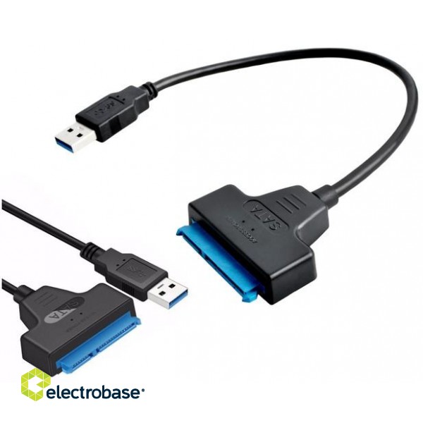 Datortehnikas komponentes un aksesuāri // Datora/USB/LAN kabeļi // Adapter USB to SATA 3.0 image 1