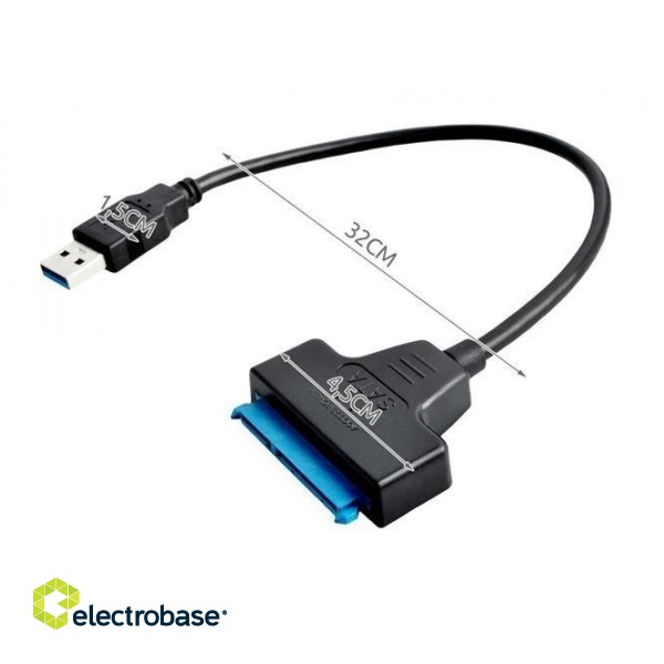 Datortehnikas komponentes un aksesuāri // Datora/USB/LAN kabeļi // Adapter USB to SATA 3.0 image 7