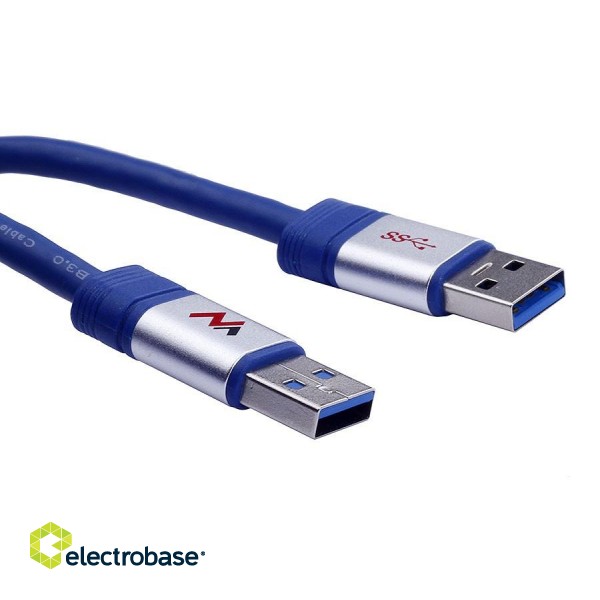 Datortehnikas komponentes un aksesuāri // Datora/USB/LAN kabeļi // Kabel USB 3.0 AM - AM 1.8m MCTV-606  image 3