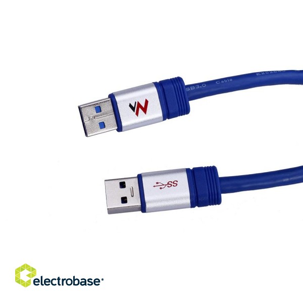 Datortehnikas komponentes un aksesuāri // Datora/USB/LAN kabeļi // Kabel USB 3.0 AM - AM 1.8m MCTV-606  image 4