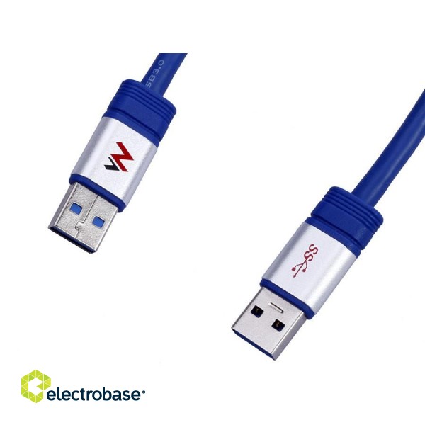 Datortehnikas komponentes un aksesuāri // Datora/USB/LAN kabeļi // Kabel USB 3.0 AM - AM 1.8m MCTV-606  image 5