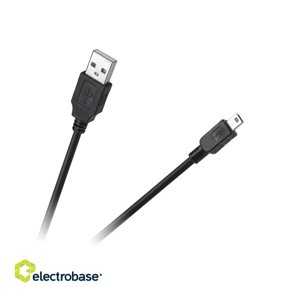 Datortehnikas komponentes un aksesuāri // Datora/USB/LAN kabeļi // KPO3889-1 Kabel wtyk USB - wtyk mini USB 