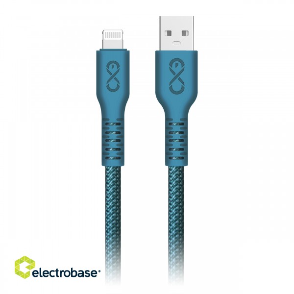 Planšetdatori un aksesuāri // USB Kabeļi // Kabel USB-A - Lightning eXc IMMORTAL, 0.9m, 30W, szybkie ładowanie, kolor mix