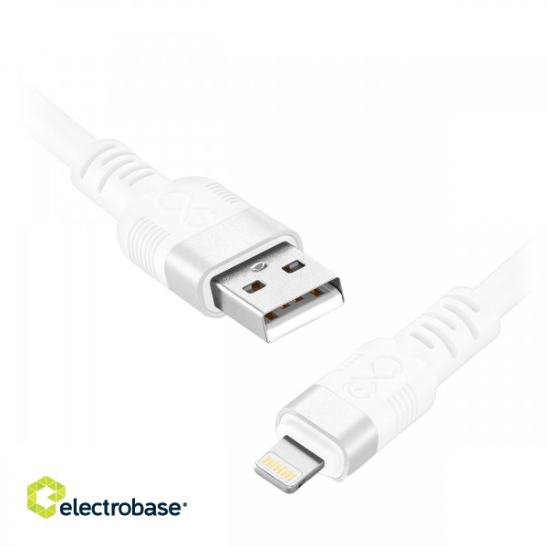 Planšetdatori un aksesuāri // USB Kabeļi // Kabel USB-A - Lightning eXc WHIPPY Pro, 2M, 12W, szybkie ładowanie, kolor mix ciemny