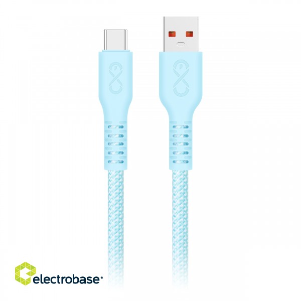 Planšetdatori un aksesuāri // USB Kabeļi // Kabel USB-A - USB-C eXc IMMORTAL, 2m, 30W, szybkie ładowanie, kolor mix