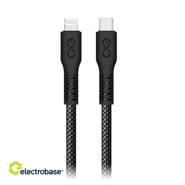 Planšetdatori un aksesuāri // USB Kabeļi // Kabel USB-C - Lightning eXc IMMORTAL, 0.9m, 30W, szybkie ładowanie, kolor mix