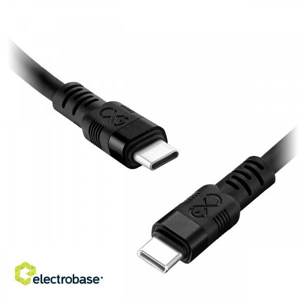 Tahvelarvutid ja tarvikud // USB kaablid // Kabel USB-C - USB-C eXc WHIPPY Pro, 0.9M, 100W, szybkie ładowanie, kolor mix ciemny