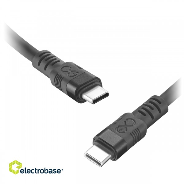 Planšetdatori un aksesuāri // USB Kabeļi // Kabel USB-C - USB-C eXc WHIPPY Pro, 0.9M, 100W, szybkie ładowanie, kolor mix pastelowy