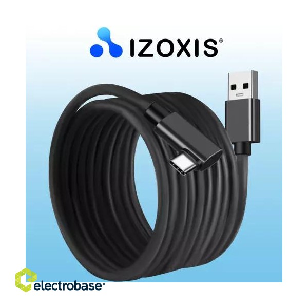 Planšetdatori un aksesuāri // USB Kabeļi // Kabel USB -A 2.0 5m C Izoxis 19911 image 3