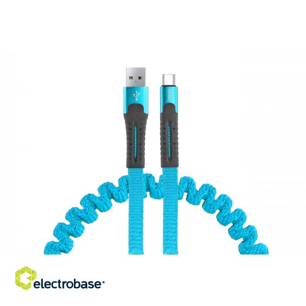 Planšetdatori un aksesuāri // USB Kabeļi // Kabel usb usb-c sprężynujący 1.2 m uc-14 amio-02531
