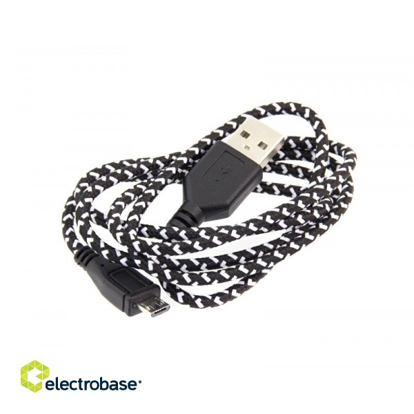 Tahvelarvutid ja tarvikud // USB kaablid // KK21C Kabel micro USB 1m czarny oplot