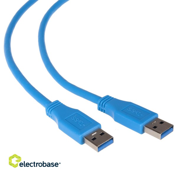 Planšetdatori un aksesuāri // USB Kabeļi // Przewód kabel USB 3.0 Maclean, AM-AM, wtyk-wtyk, 3m, MCTV-583 image 1