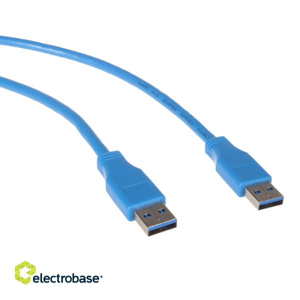 Planšetdatori un aksesuāri // USB Kabeļi // Przewód kabel USB 3.0 Maclean, AM-AM, wtyk-wtyk, 3m, MCTV-583 image 3
