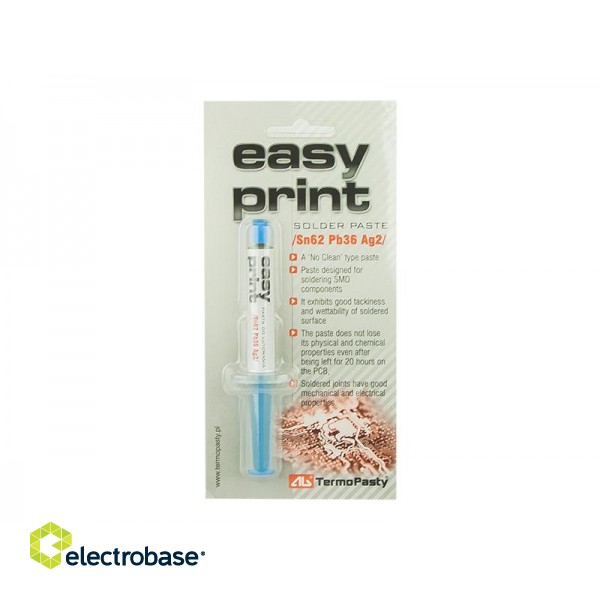 Elektromateriāli // Ķīmiskie līdzekļi elektronikai un remontam // 9207# Easy print (sn62pb36ag2) 1,4ml ag