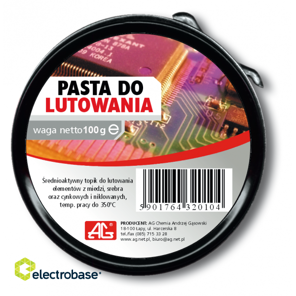 Sähköiset materiaalit // Juotosraudat | Juotosasemat // CHE1405 Pasta lutownicza 100g AG 