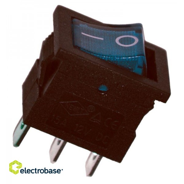 Elektromateriāli // Izpārdošana // PRK0020C Złącze przełącznik MK1011  podświetlany niebieski