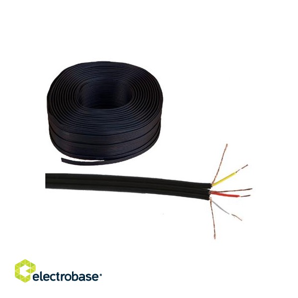 Akustiskais audio sistēmu kabelis un vads. Skaļruņu kabelis // KAB0201 Kabel 3 x rca czarny 