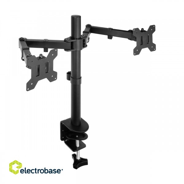 Televīzijas tehnika // Displeja Stiprinājums, Statīvs , Aksesuārs // Obrotowy uchwyt biurkowy do dwóch monitorów, 13"-27?