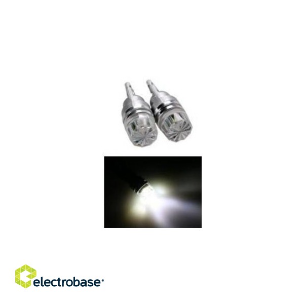 LED valgustus // Light bulbs for CARS // 4553 Żarówka Led T10 Canbus 100lm image 2