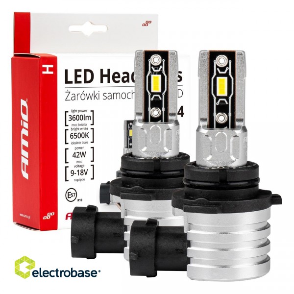 LED-valaistus // Light bulbs for CARS // Żarówki samochodowe led seria h-mini hb4 9006 6500k canbus amio-03335