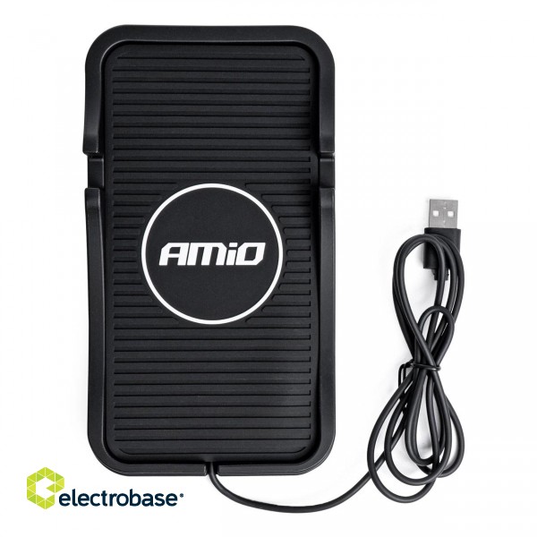Mobile Phones and Accessories // Car chargers // Bezprzewodowa ładowarka indukcyjna samochodowa 15w amio-03145