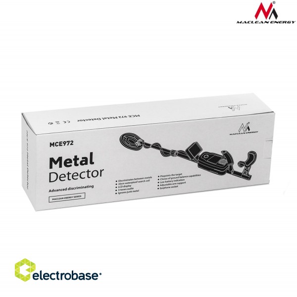 Sportam un aktīvai atpūtai // Metal detector | Metal locator // Wykrywacz metali Maclean, z dyskryminatorem, Green, MCE972 image 5