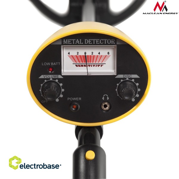 Spordiks ja aktiivseks puhkuseks // Metal detector | Metal locator // Wykrywacz metali Maclean, z dyskryminatorem, Yellow, MCE991 image 3